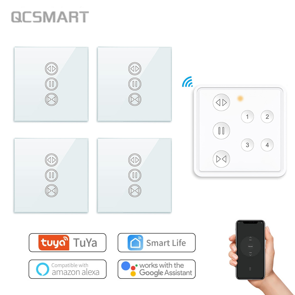 Relay Module 1 Channel - Tuya Smart Life RF WIFI ผ้าม่านสำหรับลูกกลิ้งชัตเตอร์หน้าต่างผ้าม่านระยะไกล4ช่อง
