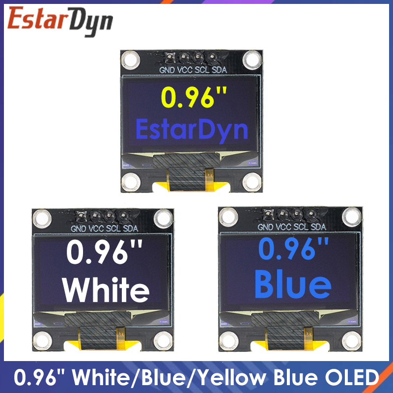 Oled Display 0.96 - 0.96 นิ้ว IIC SPI Serial 7/4Pin