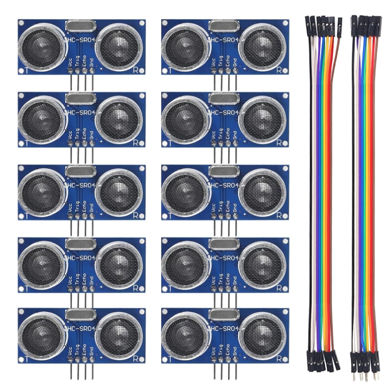 Ultrasonic Sensor Hc-Sr04 - 10 ชิ้น HC-SR04 Ultrasonic Sensor ระยะทางโมดูลสําหรับ