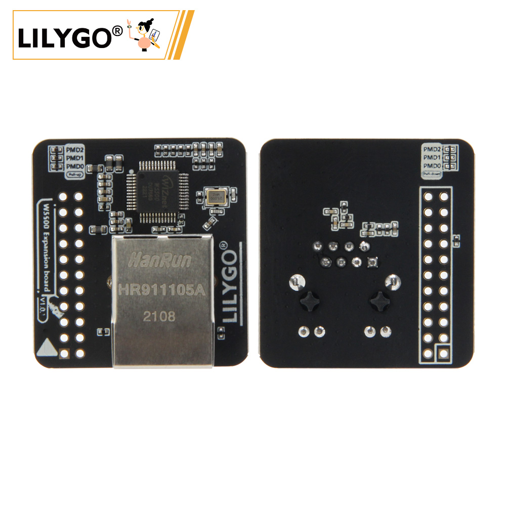 Ethernet W5500 - LILYGO® T-Relay-W5500 โล่อีเธอร์เน็ต ใช้สำหรับคณะกรรมการพัฒนา T-Relay 4-Way