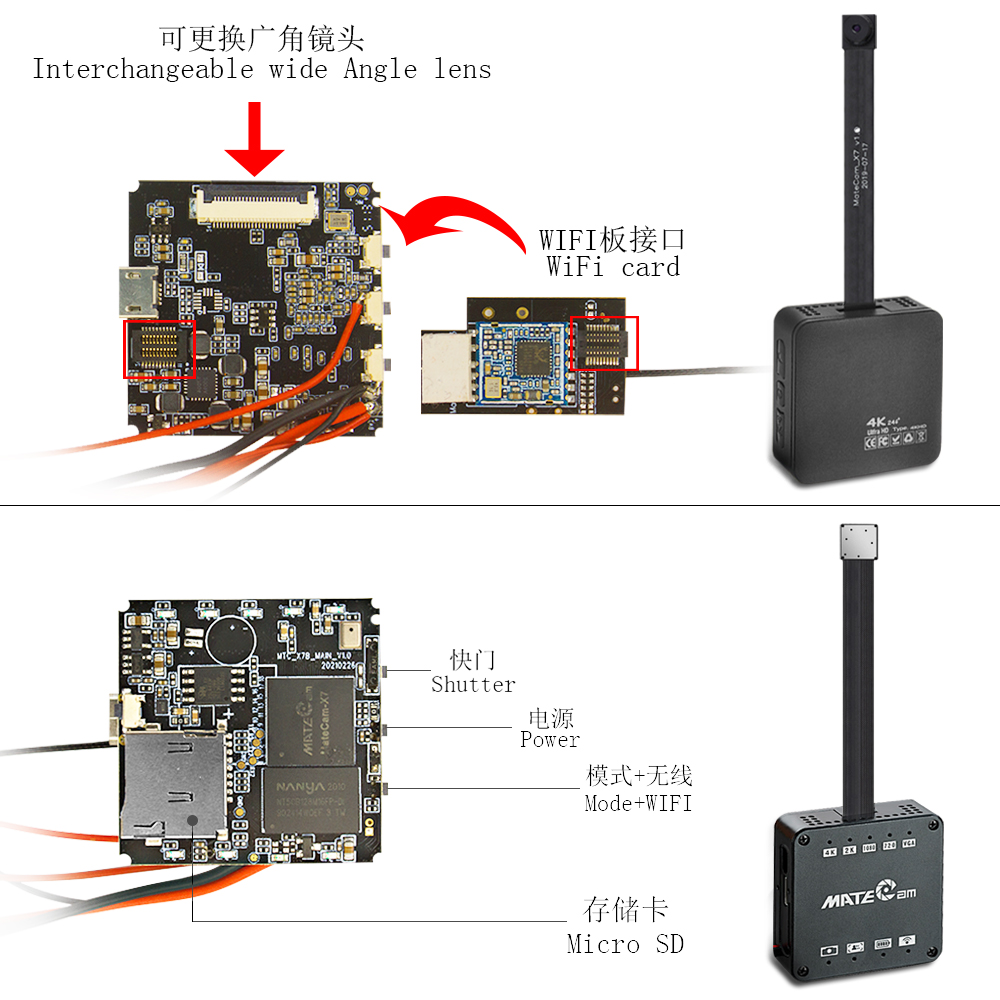 MateCam X7 4K 30FPS 13MP Wifi  - Sd Card Module บทวิจารณ์และราคา
