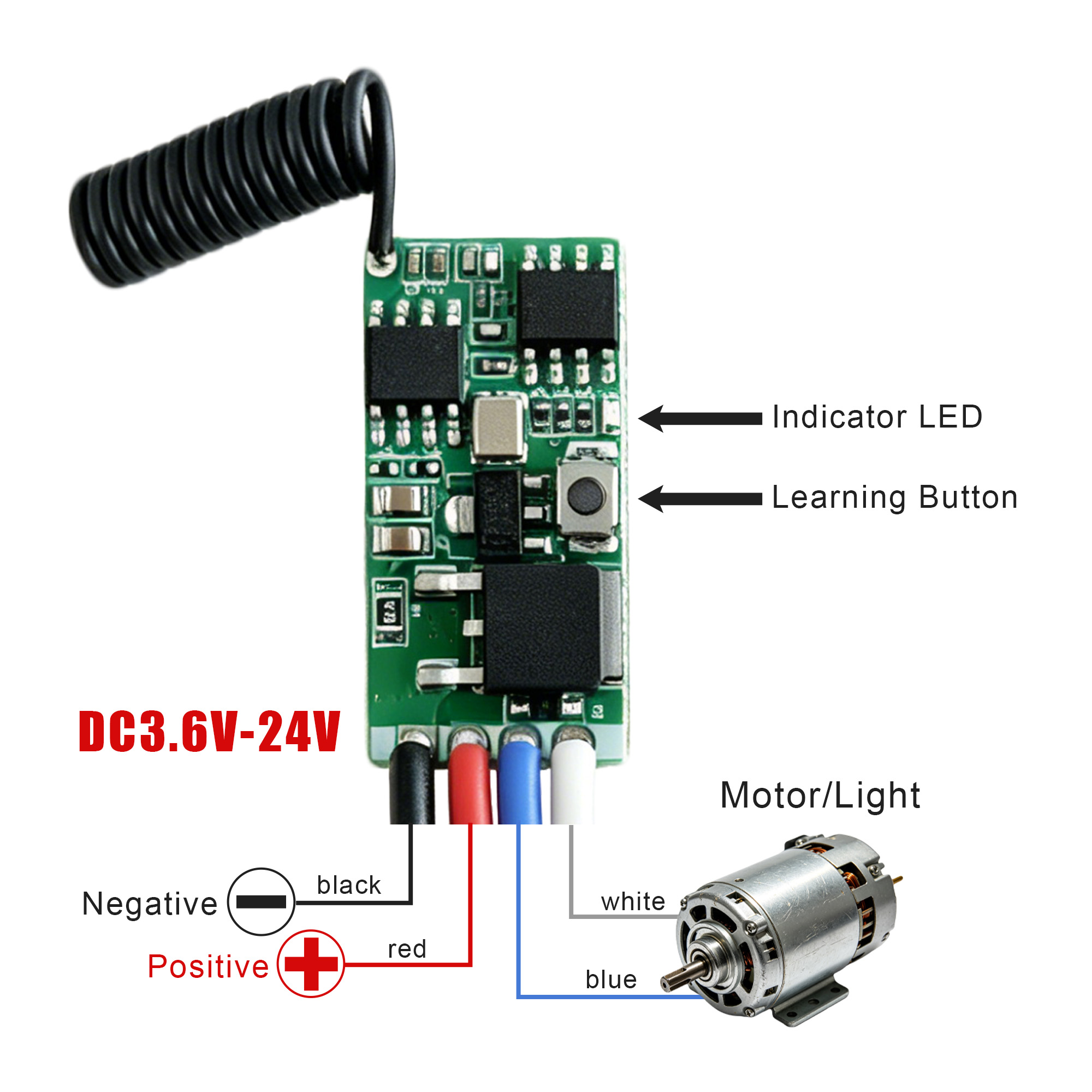 DC 3.7V-24V 433MHz มินิไร้สาย  - Ir Remote Module บทวิจารณ์และราคา