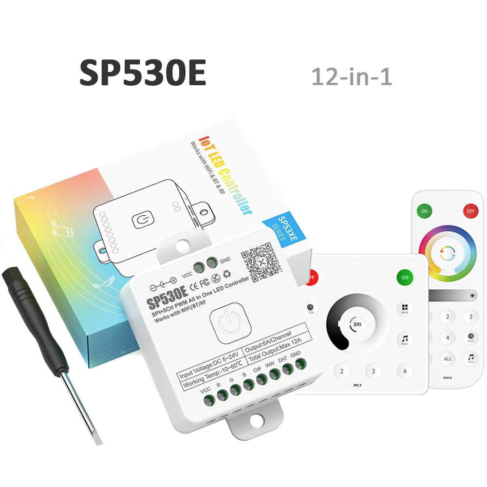 SP530E ตัวควบคุม LED แบบ Wifi  - Ws2812B Strip 5V บทวิจารณ์และราคา