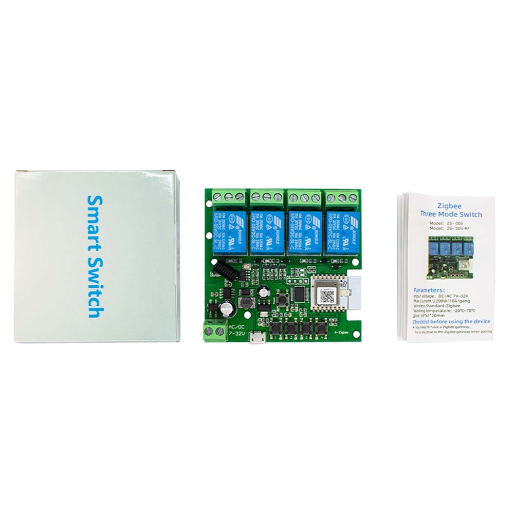 4CH Zigbee 3.0 สมาร์ทโฮมรีเลย์ - Ir Remote Module บทวิจารณ์และราคา