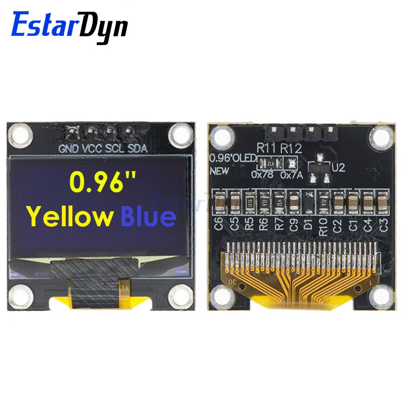 0.96 นิ้ว IIC SPI Serial 7/4 พ - Oled Display 0.96 บทวิจารณ์และราคา