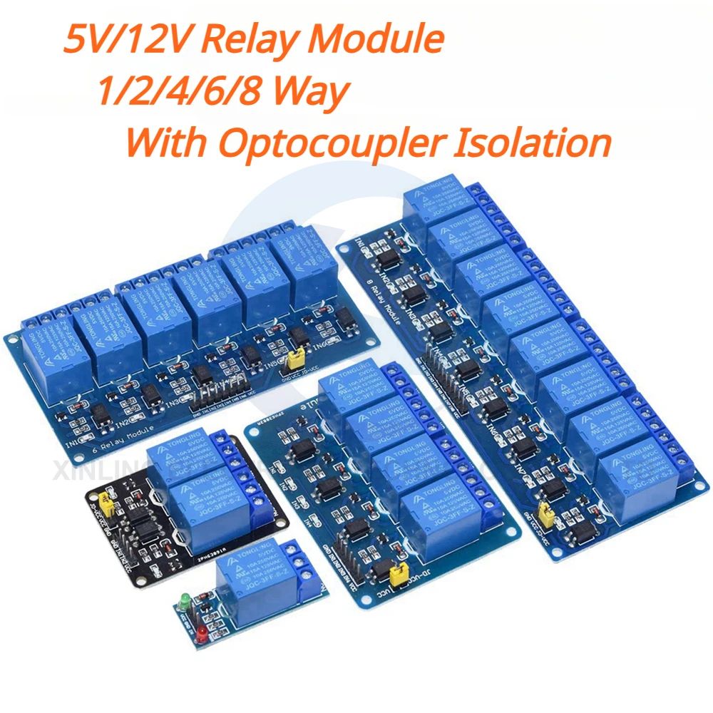 5/12V 1/2/4/6/8 ช่องรีเลย์โมดู - Relay Module 1 Channel บทวิจารณ์และราคา
